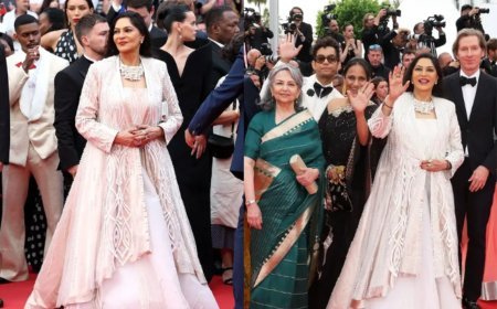 Cannes 2025: At 76, Simi Garewal Turns Heads in a Stunning White Attire That Beautifully Intertwines Indian Tradition with Modern Global Elegance
