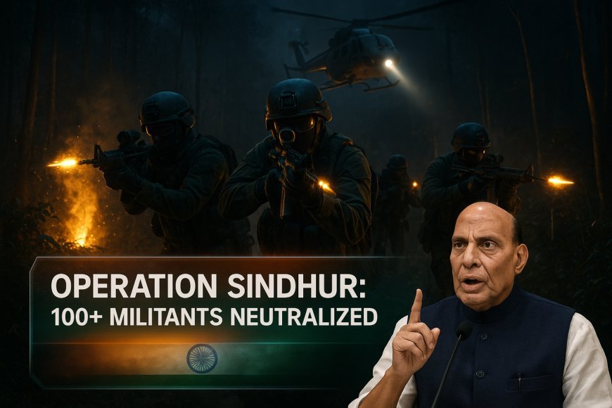 Operation Sindoor LIVE: Over 100 militants neutralized in strikes, reports Defence Minister Rajnath Singh