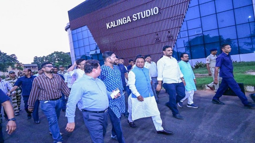 Odisha CM Mohan Charan Majhi Reviews Near-Completion of Kalinga Studio Renovation