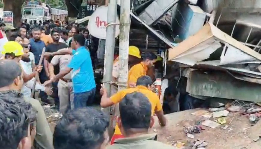 Roof Collapse at Koraput Market Complex Sparks Panic